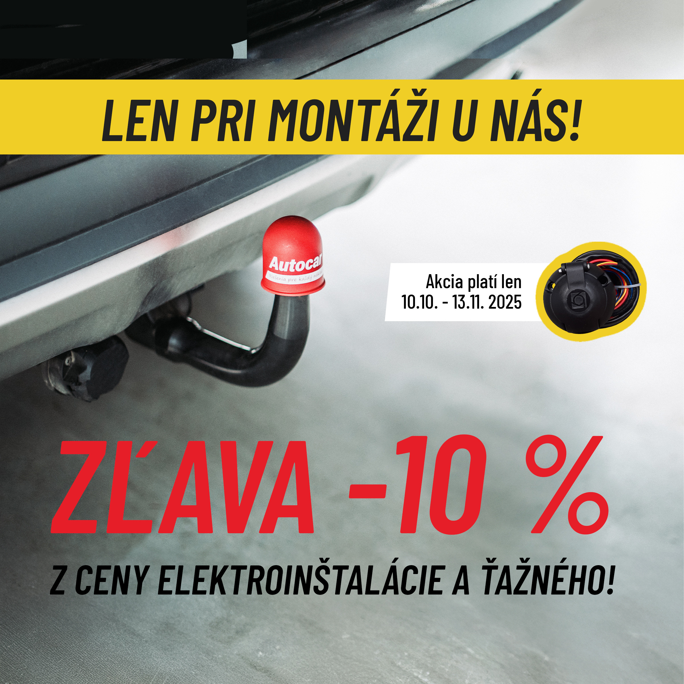 Ťažné a elektroinštalácia so slavou